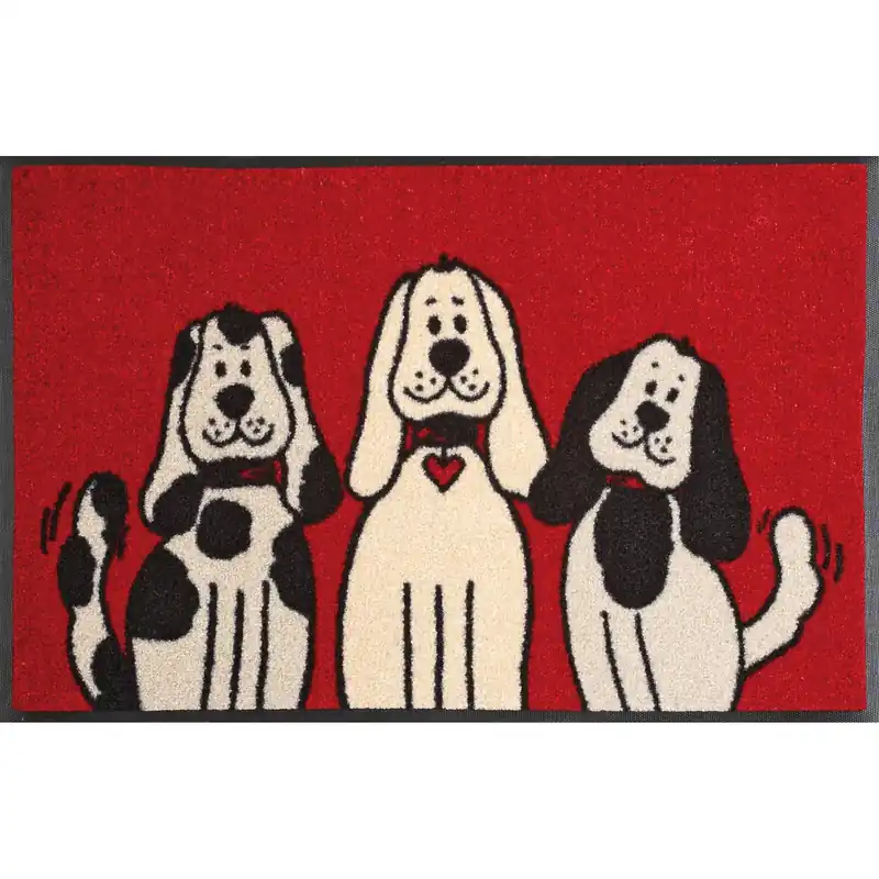 Paillasson Three Dogs tapis de sol lavable Différentes tailles wash+dry Design Super Prix