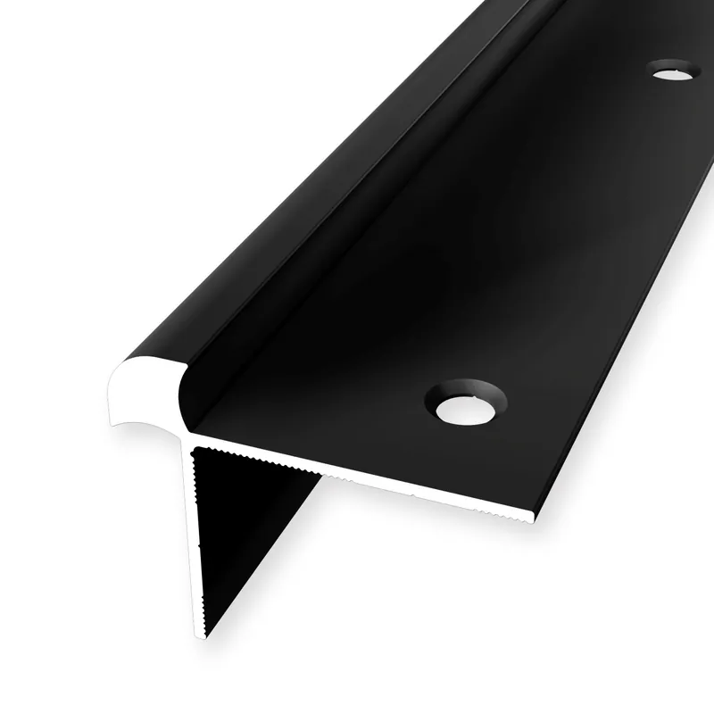 Nez de marche 33 x 43 x 2500 mm Cornière alu lisse avec trous à vis fraisés Küberit Offre Du Jour