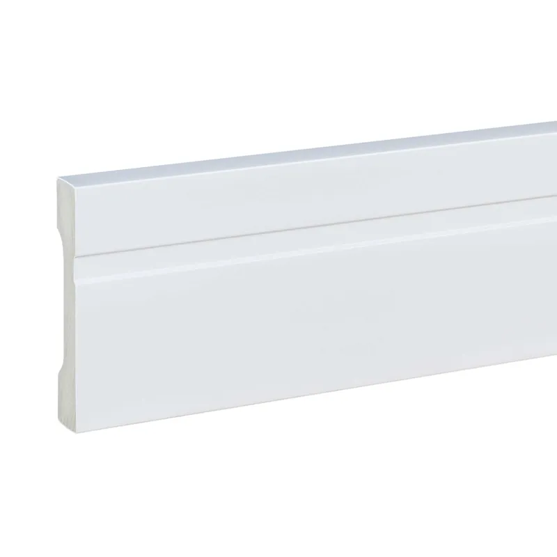 Super Prix PROVISTON Plinthe PVC blanc Plinthe Arêtes Vives moderne en différentes hauteurs