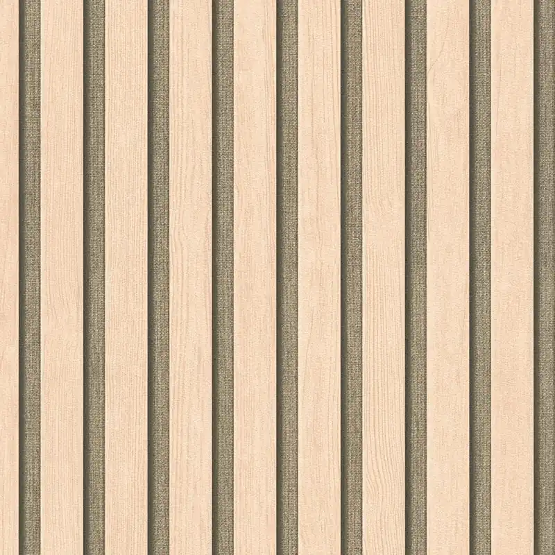 Papier Peint intissé 786651 Beige Or 50e anniversaire AS Motif Panneau Acoustique Bois A.S. Creation Solde