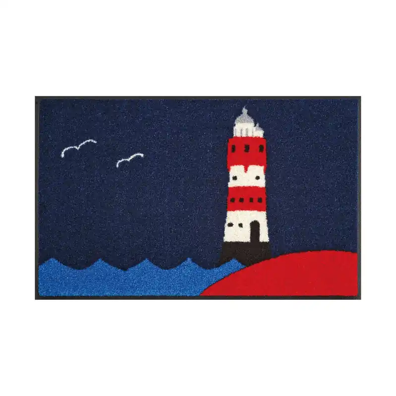 Promotion Saisonnière Paillasson Messager de la mer 75 x 50 cm tapis de sol lavable Floornovo Trend Design