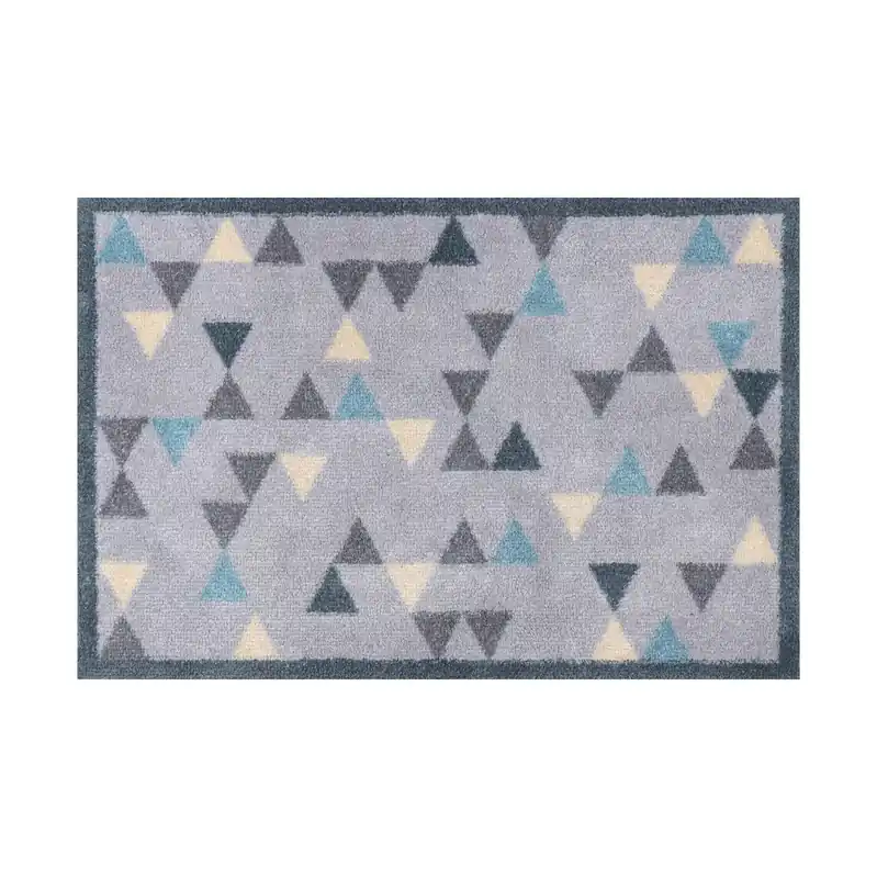 Remise Paillasson Triangolo 72 x 50 cm tapis de sol lavable Floornovo Anti-Salissures Naturel