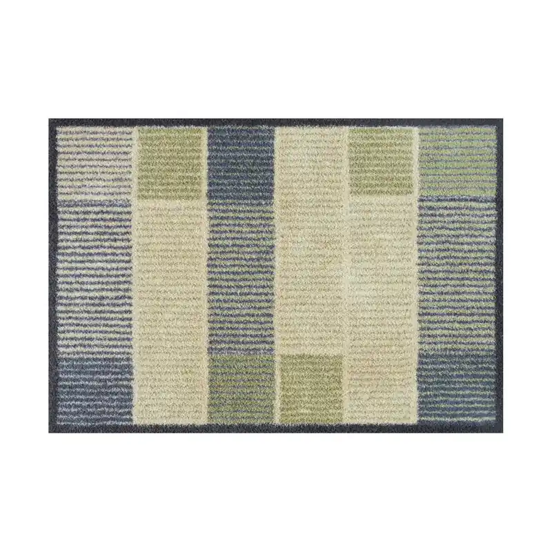 Paillasson Art du trait 85 x 60 cm tapis de sol lavable Floornovo Anti-Salissures Naturel Offre Du Jour