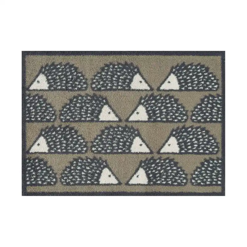 Promotion Saisonnière Paillasson Magie dentelée 85 x 60 cm tapis de sol lavable Floornovo Anti-Salissures Naturel