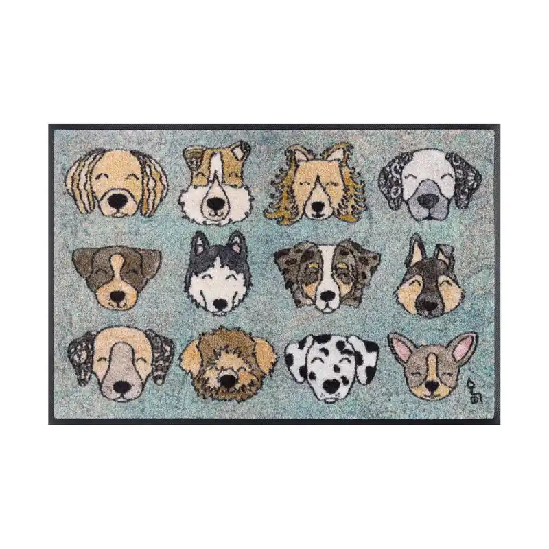 Paillasson Compagnons fidèles 75 x 50 cm tapis de sol lavable Floornovo Trend Design Bon Plan