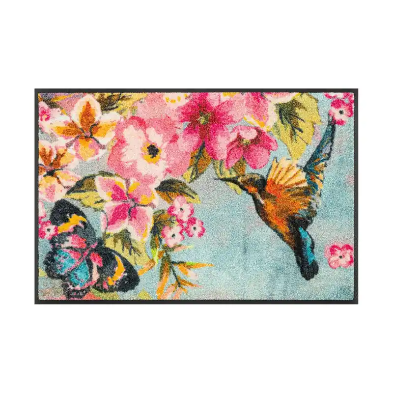 Paillasson Ligne florale tapis de sol lavable Différentes tailles Floornovo Trend Design Affaire À Saisir