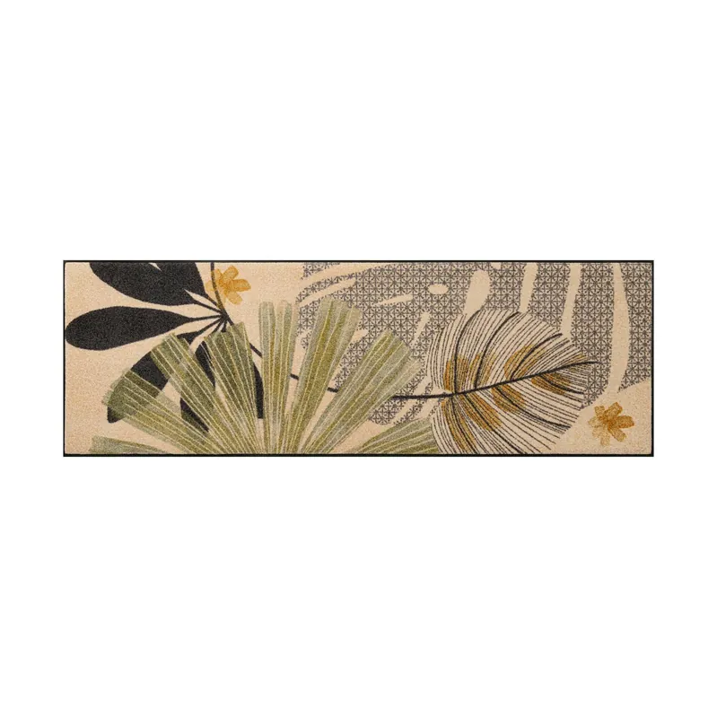 Nouveauté Paillasson Bonheur vert tapis de sol lavable Différentes tailles Floornovo Trend Design