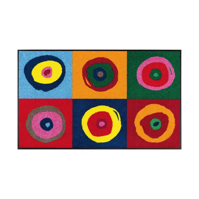 Paillasson Palette argentée tapis de sol lavable Différentes tailles Floornovo Trend Design Commander Maintenant