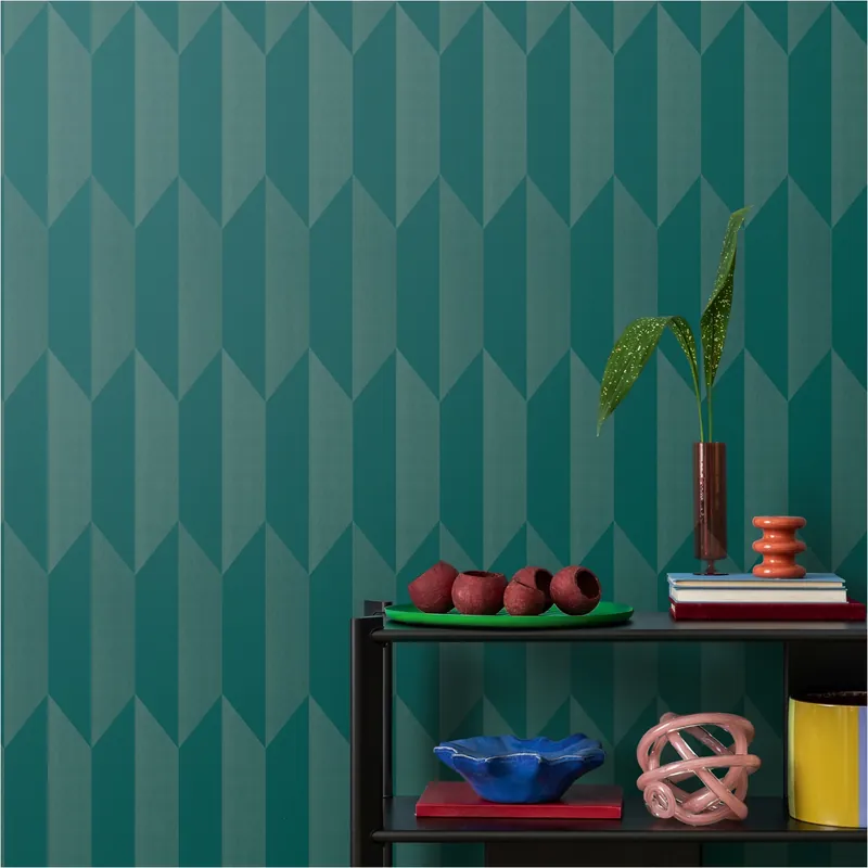 Must-Have Papier peint intissé 790867 bleu 3D géométrique CosmoLiving by Cosmopolitan A.S. Creation
