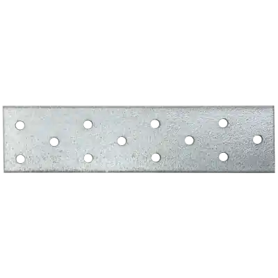 Dernier Modèle Plaque perforée, 60 x 140 x 2 mm, acier zingué Trous de montage pré-percés.