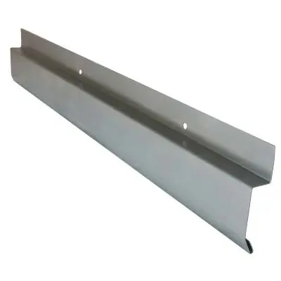 Meilleur Prix Bande de solin à biseau - zinc naturel dév 100 - ép 0,65 mm percée/20cm