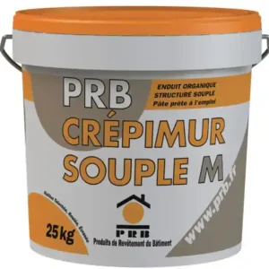Acheter Direct ENDUIT ORGANIQUE PRB CREPIMUR MOYEN TEINTE SEAU 25KG