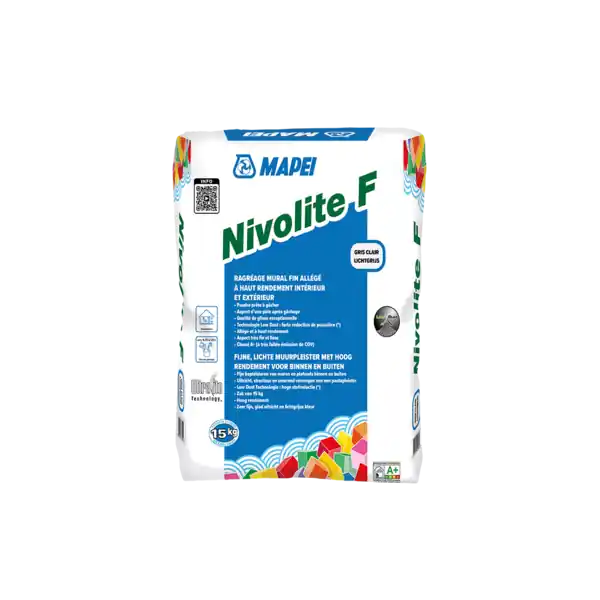 Prix Réduit MAPEI NIVOLITE F RAGREAGE MURAL FIN 15KG