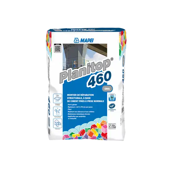 Dernier Modèle MAPEI PLANITOP 460 MORTIER REPARATION R4 FIBRE PMES PN 25KG