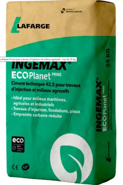 CIMENT INGEMAX ECOPLANET 25KG Quantité Limitée