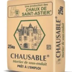 MORTIER CHAUSABLE SOUS-ENDUIT SPECIAL RENOVATION 25KG Haute Qualité