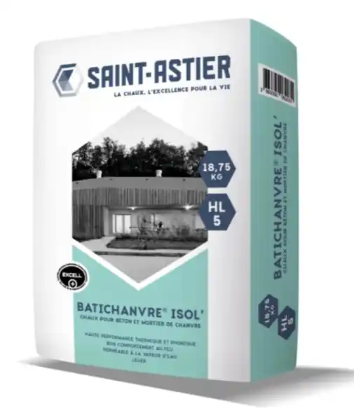 BATICHANVRE ISOL LIANT A LA CHAUX POUR BETON 18,75KG Petit Prix