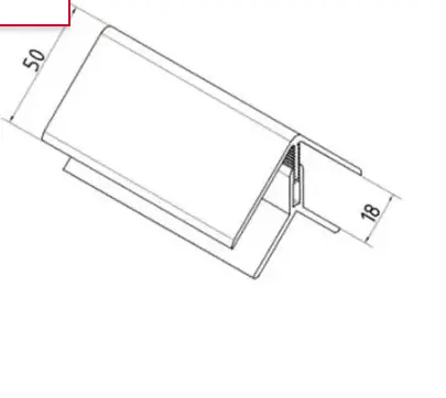 Usine Directe PROFILE ANGLE INTERIEUR-EXTERIEUR ALU LAQUE CLIPSABLE 3ML 10