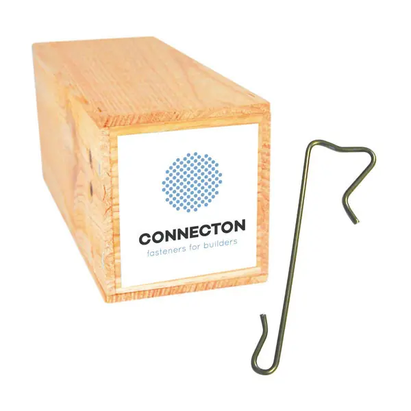 Acheter Direct CONNECTON CROCHET ARDOISE INOX F17 AGRAFE 16 9X2.4 CLAIR BOI