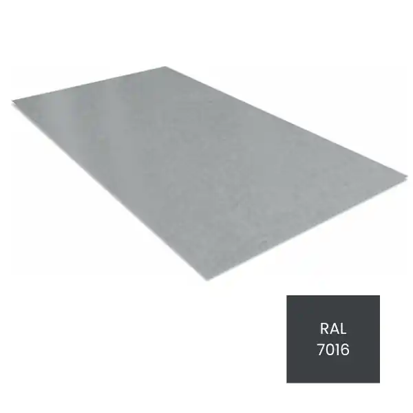 Commander Vite TOLE PLANE ACIER 75 RAL 7016 3000X1220