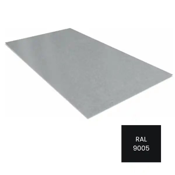 Dernière Chance JI TOLE PLANE LAQUEE 0.75 35MICRONS R9005 2M00X1M22