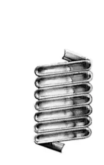 Retour Gratuit VMZ BAGUE SPIRALE SANS BORD D80 ZINC NATUREL