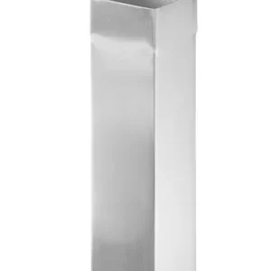 VMZ TUYAU CARRE AGRAFE 80X80 2ML ZINC QUARTZ Prix Cassé