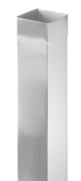Dernière Chance ELZINC TUYAU DESCENTE CARRE GRAPHITE 80X80X0.70 2M00
