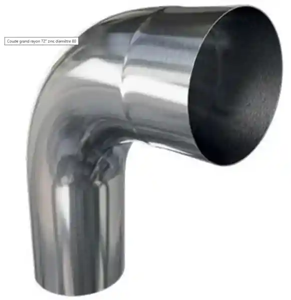 Commander Maintenant EDILIANS TECH COUDE GRAND RAYON 72° DIAM.100 SQUALZINC