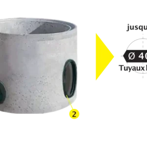 ELEMENT REGARD BETON A1000 HT60 AVEC ECHELON URVOY Usine Directe