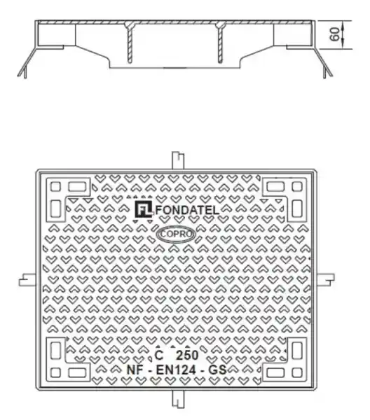 Bon Plan TRAPPE TYPE L1T TAMPONCADRE C250