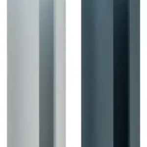 Authentique SILVADEC DEMI POTEAU MURAL GRIS ANTHRACITE SABLE 1.845ML