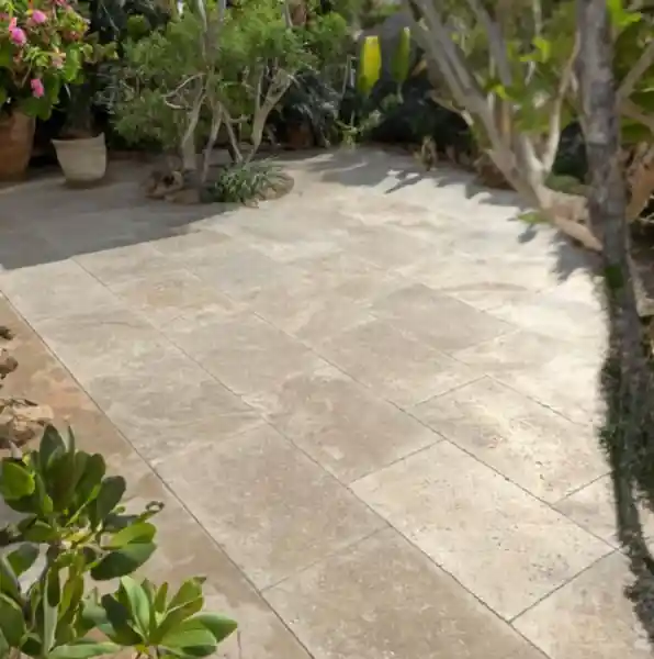 STONES PARTNER DALLE TRAVERTIN HERITAGE 61X40,6X1,2 CM (4, Quantité Limitée