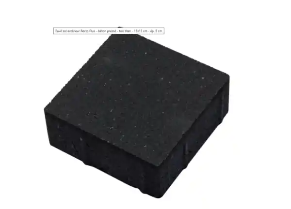 Dernier Modèle REDSUN PAVES RECTO ARTIS 15X15X6