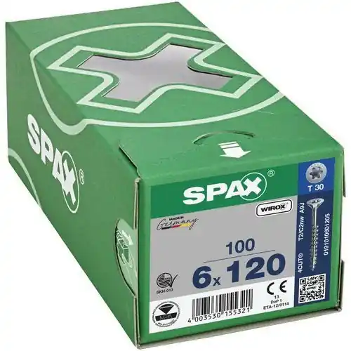 Marque SPAX TF WIROX TX 6X120 B/ 100