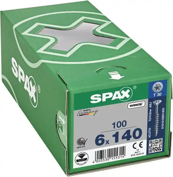 SPAX TF WIROX TX 6X140F.PART B100 Remise