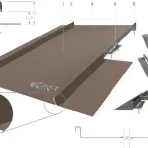 Commande En Gros ELZINC BAC JOINT DEBOUT ZINC NATUREL 0,70X500