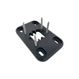 Platine plate Aluclos pour Fixation Poteau max H 1m, Gris RAL7016 Nouvelle Collection
