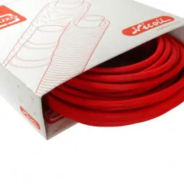 Multicouche 16mm Pré-fourreauté Rouge Nicoll Fluxo FLEM100FR16, 100m Promotion Saisonnière