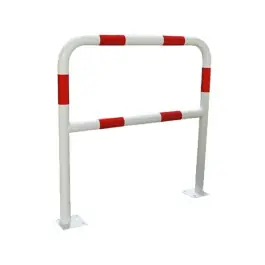 Barrière Acier à Fixer ø40mm Rouge/Blanc Viso BAR400RB, 100x100cm Seulement Aujourd'hui