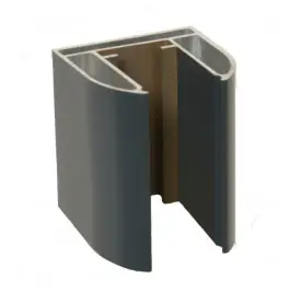 Demi Poteau Alu gris anthracite 2,3 m pour Clôture Ambre 50 x 50 mm Acheter En Ligne
