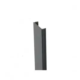 Clip de Finition PVC 2,31 m pour Poteau Gris Clair Clôture Ambre Super Prix