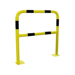 Barrière Acier à Fixer ø40mm Noir/Jaune Viso BAR415NJ, 150x150cm Acheter Direct