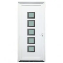 Porte d‘entrée PVC Somme blanche, 215x90cm, poussant gauche Offre Limitée