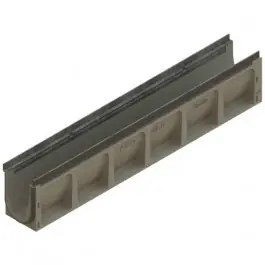 Certifié Caniveau ACO Multiline 100 Sealin, Beton Polymère, Avec pente