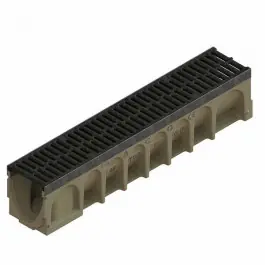 Meilleure Vente Caniveau ACO Multiline 100 Sealin, Composite noir, 10x100cm + Grille passerelle ( mircrogrip noir )