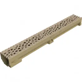 Super Prix Caniveau Béton Polymère ACO Self 100 Grille Fonte Citrine, 1 m