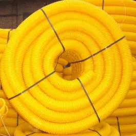 Haute Qualité Gaine TPC jaune Ø 50 mm en couronne de 25 ML, la couronne