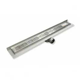 Top Vente Caniveau de douche inox Doucheline, grille perforée, 885x70mm