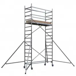 Livraison Express Echafaudage en aluminium ALTERPRO Centaure, hauteur de travail 5m